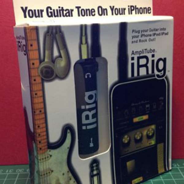 "AmpliTube iRig" 電結他聲效轉換器 (iPhone, iPad, iPod Touch)