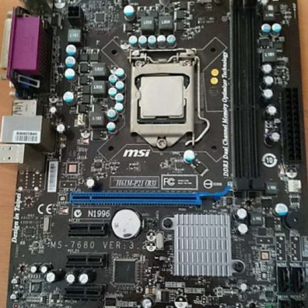 MSI H61主板 (LGA 1155 )  Model: H61M-P23(B3) 100% work