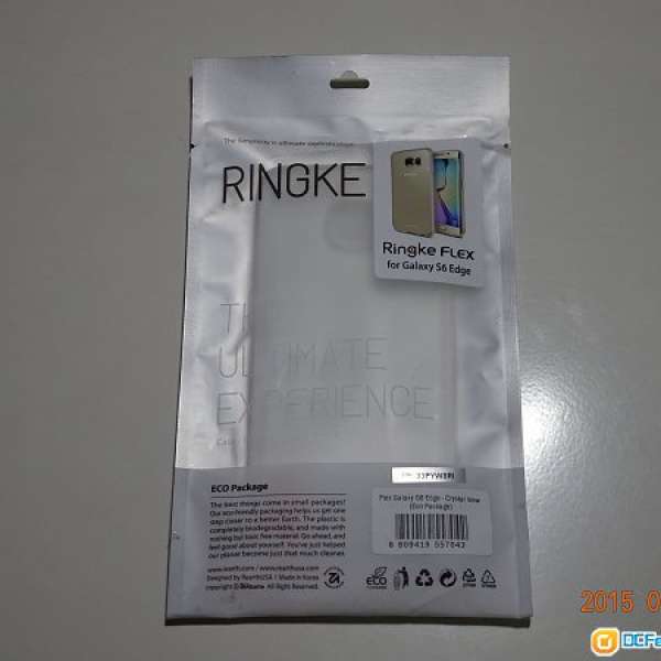 全新Samsung三星 Galaxy S6 Edge用 韓國制 RINGKE FLEX 透明軟身保護套連機底保護貼