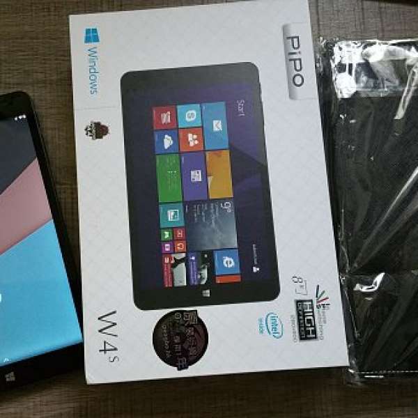 *99% 新* PiPO W4S 黑色 Windows + Android 平板電腦 - 香港行貨