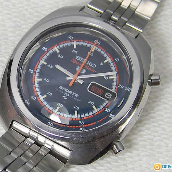 精工1970年 SEIKO 5 Speed-Timer 計時自動錶 7017