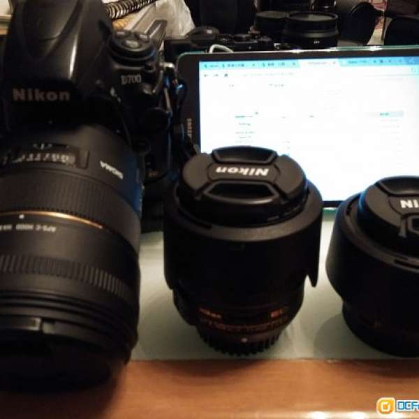 Nikon 35mm f1.8G ED  Nikon 50mm f1.8G  Sigma 85mm f1.4 DG HSM新皮