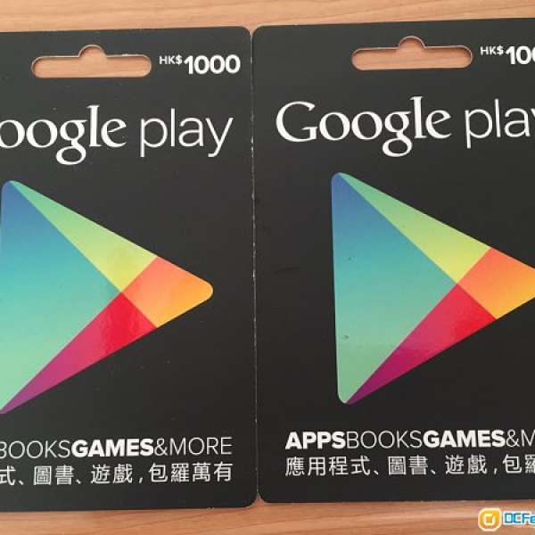 google play gift card HKD1000