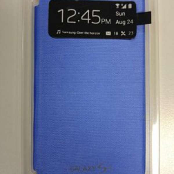 全新 Samsung S4 原廠 Flip Cover 機套送MON 貼及一個95%新原廠底殼