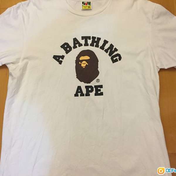 Bape Flocky College Tee Tee XXL