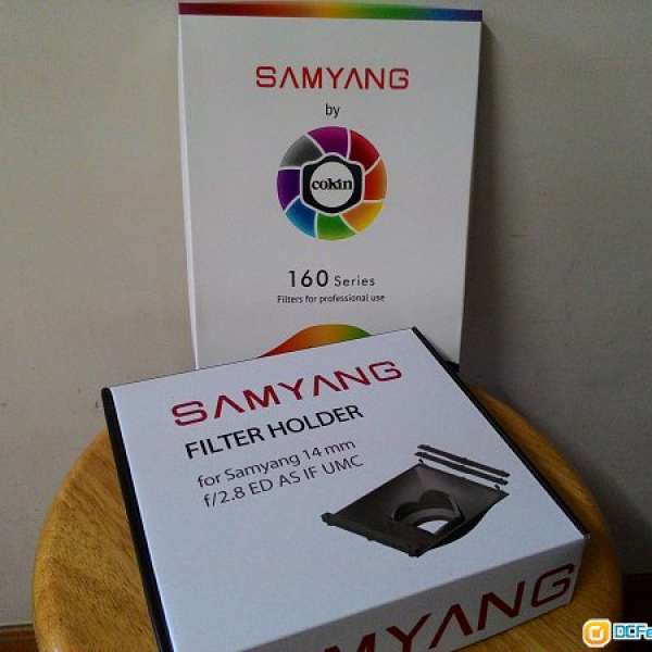 全新原廠Samyang 14mm 廣角鏡專用filter holder 連專用ND4 GND filter