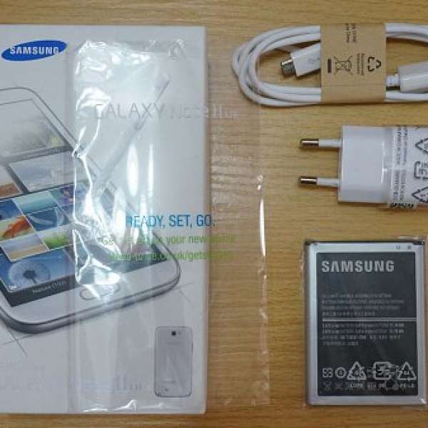 全新 galaxy note 2 n7100 n7105 原廠 原裝電池 & 火牛 & USB線 & 包裝盒