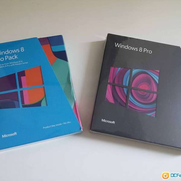 Windows 8 Pro 正版DVD 及 Windows 8 Pro Pack