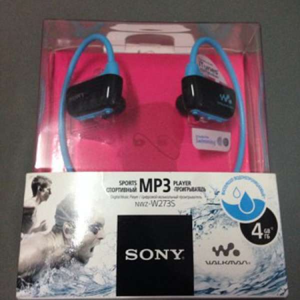 放全新Sony NWZ-W273S Walkman防水耳機