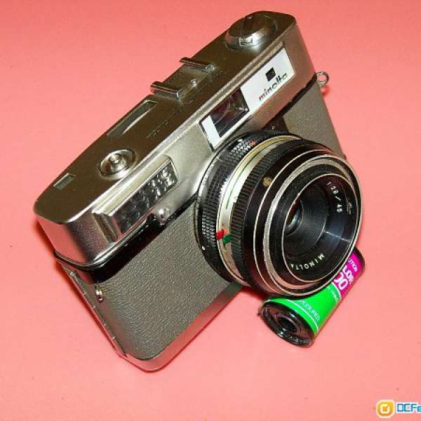 永遠不用電池的古典相机 -- MINOLTA UNIOMA 初代45MM F2.8 film camera **$150**注...