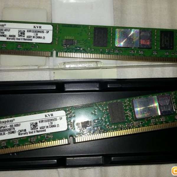 DDR3 2G 金士頓雙面 兩條