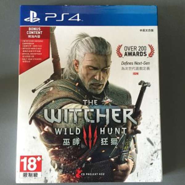 PS4 中英文版THE WITCHER 3 - WILD HUNT 巫師三