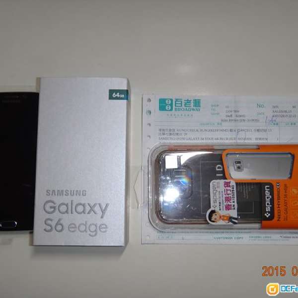 全新未用過 百老滙單 7月3日買 Samsung三星Galaxy S6 Edge 64GB G9250 鉉綠色 連原...