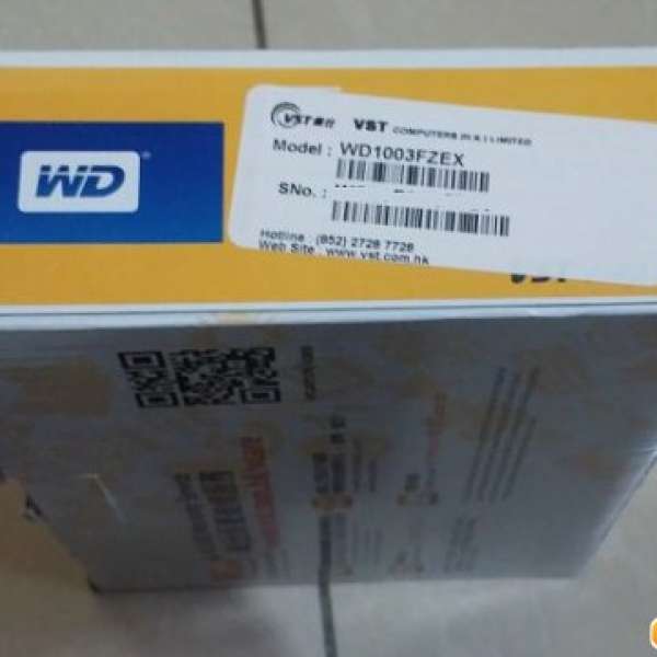 (全新未開封)WD Black 1003FZEX 1TB HDD