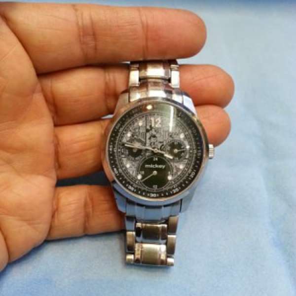 特價 機會難逢 MICKEY 六針 星期 日曆 24小時 夜光 手錶,只售HK$100(不議價,請看貨...
