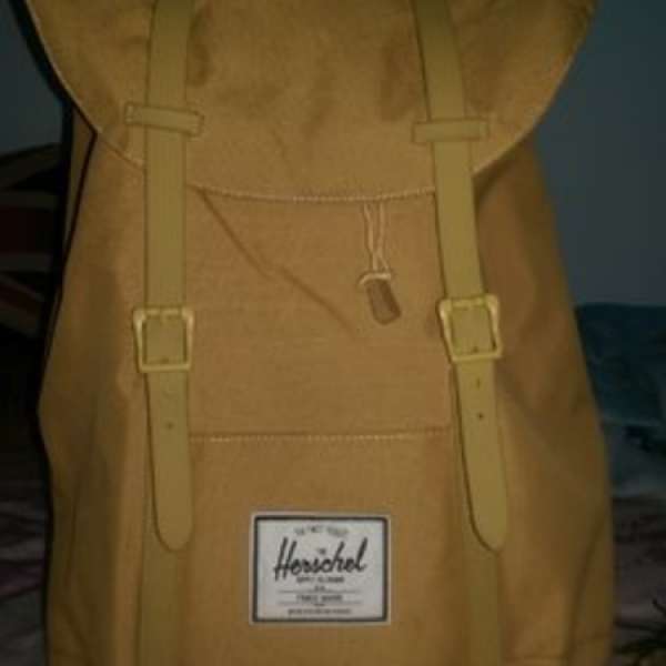 罕Herschel Supply Co. Retreat Rubber Backpack全黃色