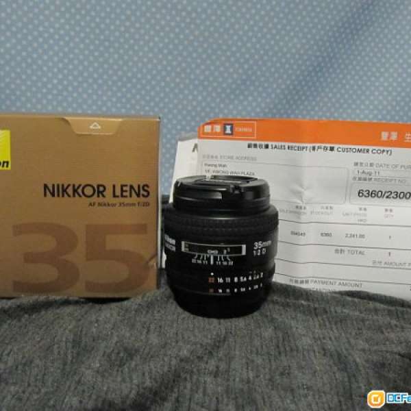 極新淨 Nikon AF Nikkor 35mm f/2D (Made in Japan)