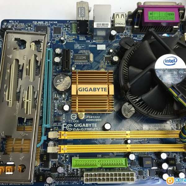 Intel PentiumD E5200 + Gigabyte Ga-G31M-ES2C 90% new 100% working