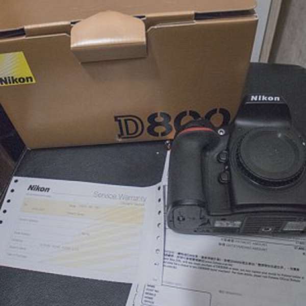 95%新 Nikon D800行貨, Shutter Count = 9873, 2014年4月大行一手買入, 只用了一年4...