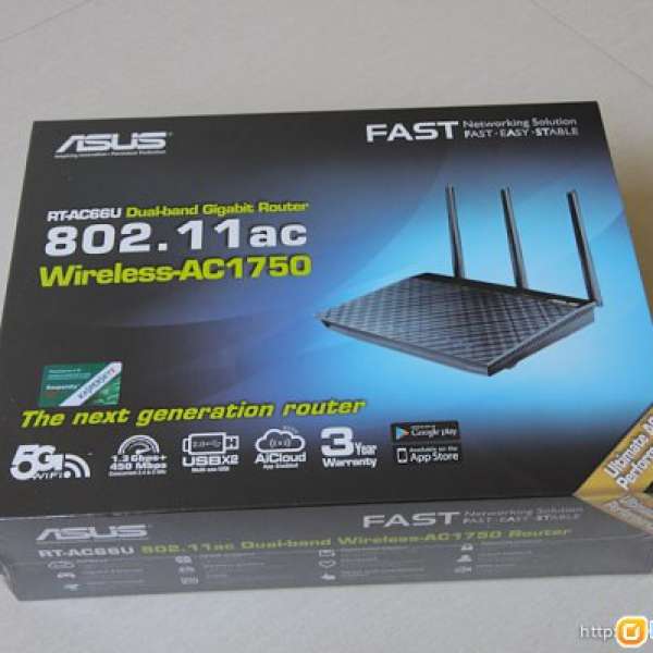 Asus AC66U router 99%新