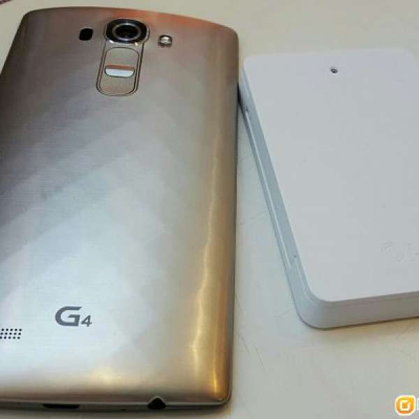 99.9% new Lg G4 單咭行機米色皮套