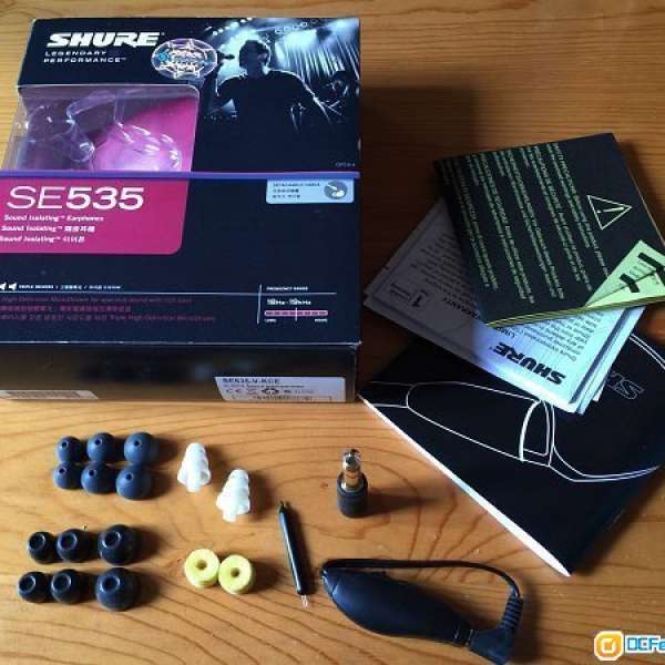 原裝Shure SE535 啡色,改酒紅色殼 只有單元