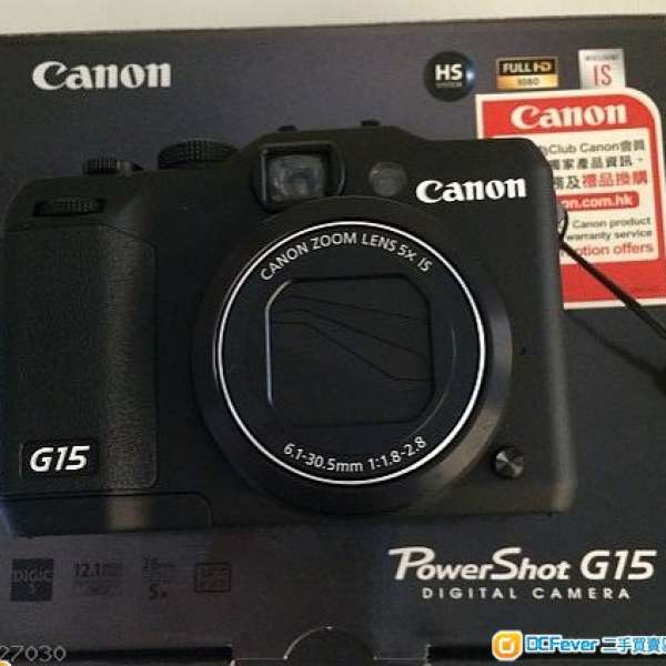 95%新 Canon Powershot G15 (馬鞍山交收有得平)