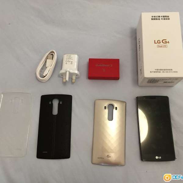 99.99% (黑色) LG G4 32GB 香港行貨(雙卡) 原裝(皮蓋及膠蓋) Dual-LTE H818N 抽獎機