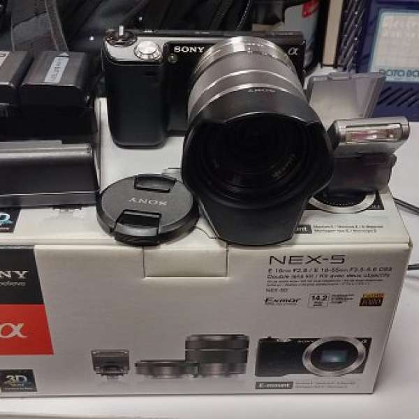 Sony NEX-5 body(black) with 18-55mm F3.5-5.6 kit lens