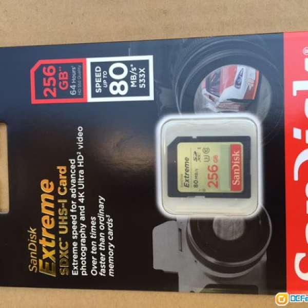 【全新-原裝封盒-以後無需換咭】**震撼容量256GB卡仔 SanDisk Extreme *256GB* U3/...