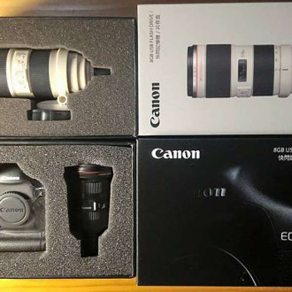 出售(全新)限量版Canon eos-1DX 8GB USB記憶體，及Canon EF 70-200mm 8GB記憶體