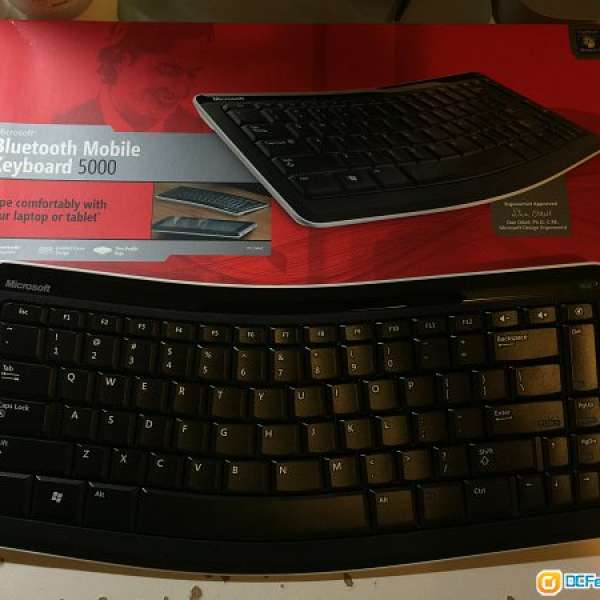 Microsoft Bluetooth Keyboard 5000 Sculpt 藍芽 美國版 純英文