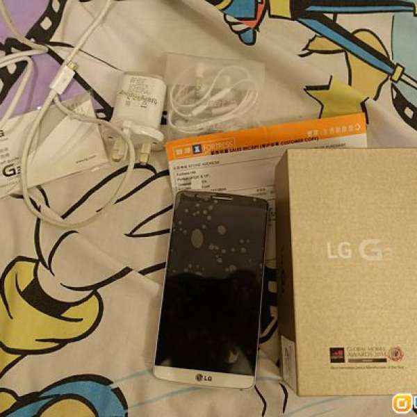 99%新 香港行貨 LG G3 白色 32GB 版 單咭 4G LTE Full set有單有保養