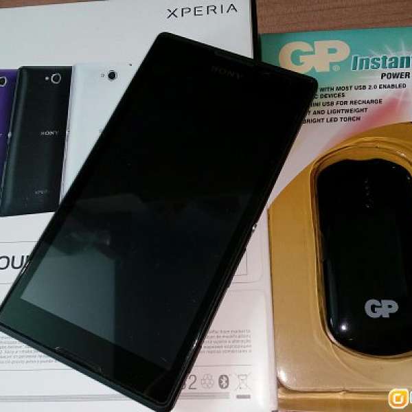 Sony Xperia C 双咭黑机，送尿袋，全450