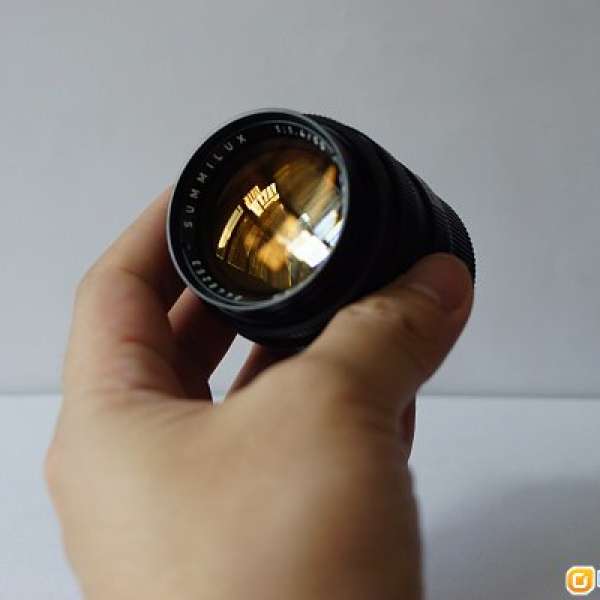 Leica Summilux 50mm f1.4 Version 2 Gold Coating w Hood Mint Condition