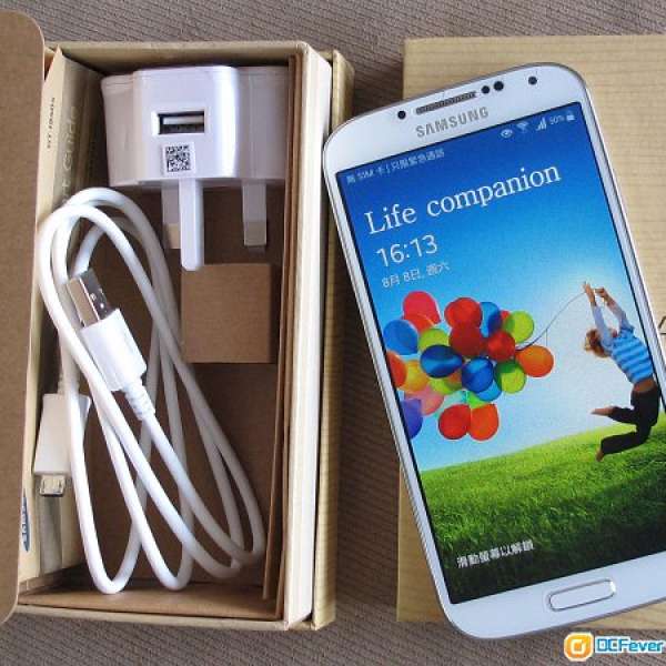 90% New Samsung Galaxy S4 GT-I9505 4G LTE 白色 香港行貨