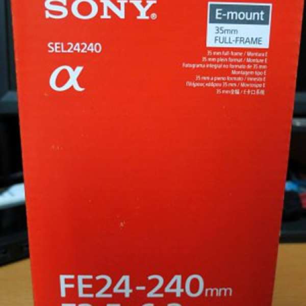 (代友出售) 全新 Sony SEL24240 FE 24-240mm F3.5-6.3 OSS