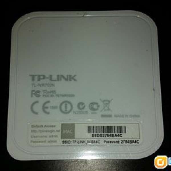 TP-Link TL-WR702N 旅行用 Router , 95 % new