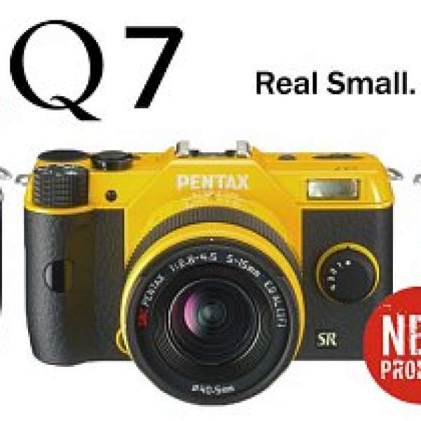 全新Pentax Q7 +02,06,07,08 Lens (/黑色機身)