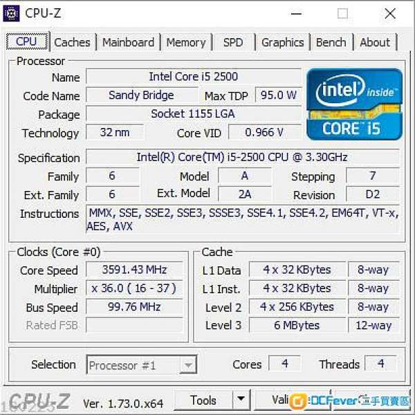FS: Intel Core i5-2500 CPU Sandy Bridge 1155