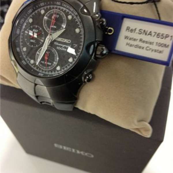 出售 Seiko SNA765P1 黑鋼手錶