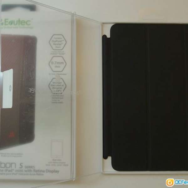 原裝 Apple iPad Mini Smart Cover 及 Evutec Karbon S Series 保護底殼