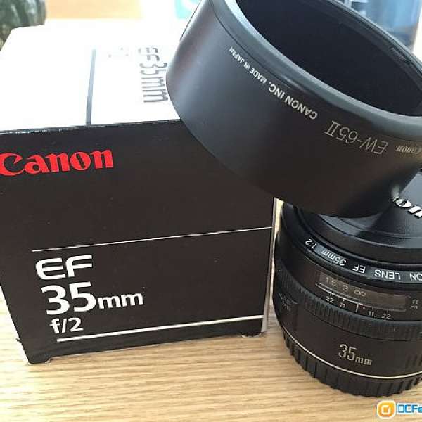 90%新行貨Canon EF 35mm f/2.0