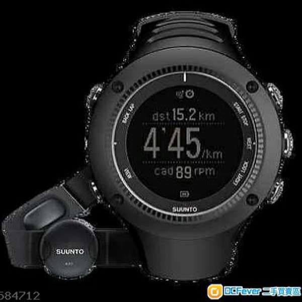 NEW in box - Suunto Ambit2 R Black HR Heart Rate Monitor included