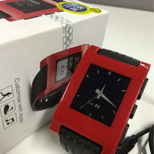 Pebble Smart Watch 紅色