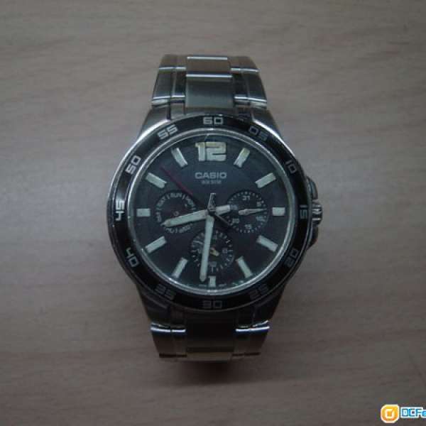 有損耗 CASIO 六針 星期 日曆 24小時 手錶,只售HK$60(不議價,請看描述)