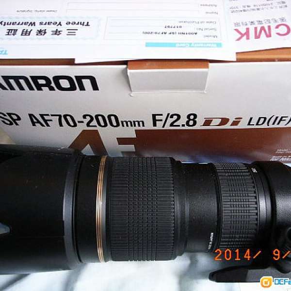 99%new tamron sp  70-200 f2.8 for nikon a001 連 filter