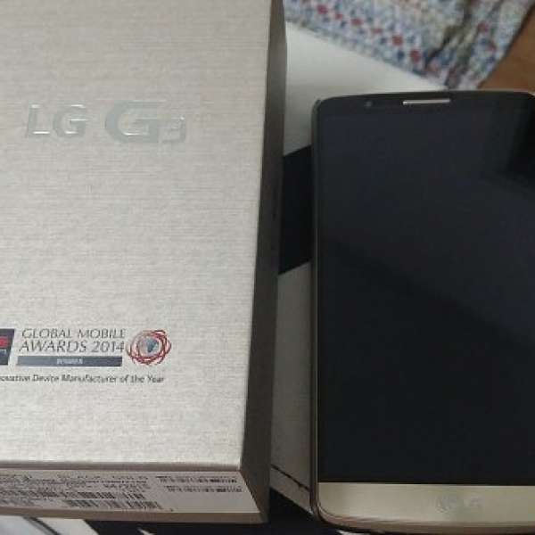 98% NEW LG G3 D855 32GB 金色 台水全套齊