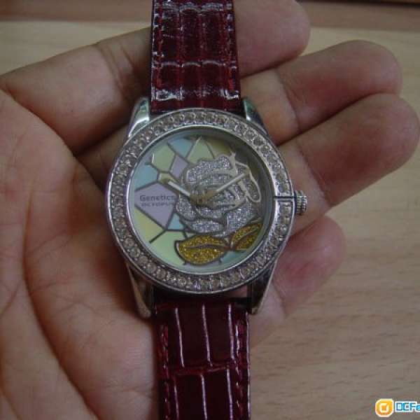新淨 玫瑰花 閃石面 成人 八達通 手錶,只售HK$200(不議價)