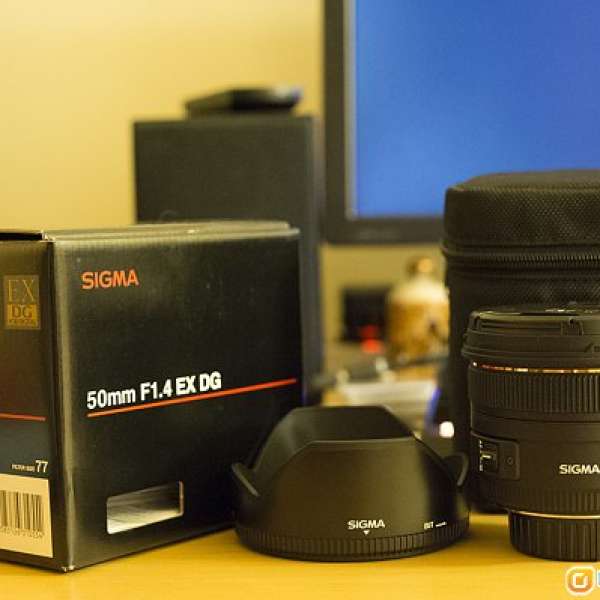 Sigma 50mm F1.4 EX DG HSM for Nikon (No Filter)